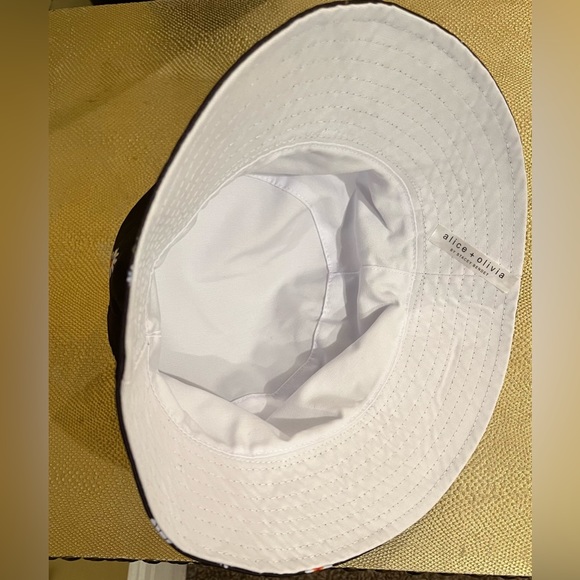 Alice + Olivia Black Floral Bucket Hat - Picture 3 of 5
